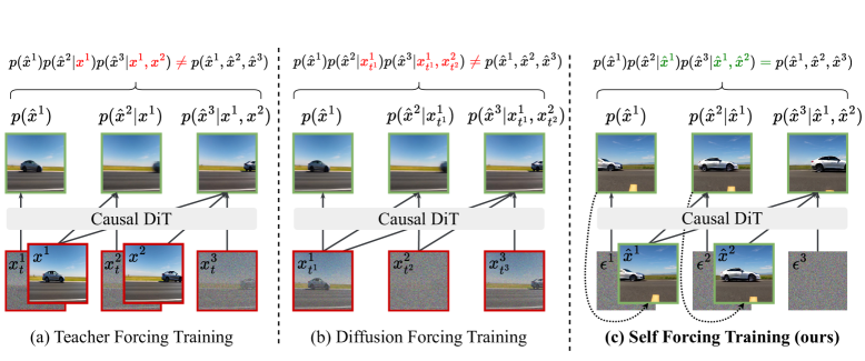 Self Forcing training paradigms 原图