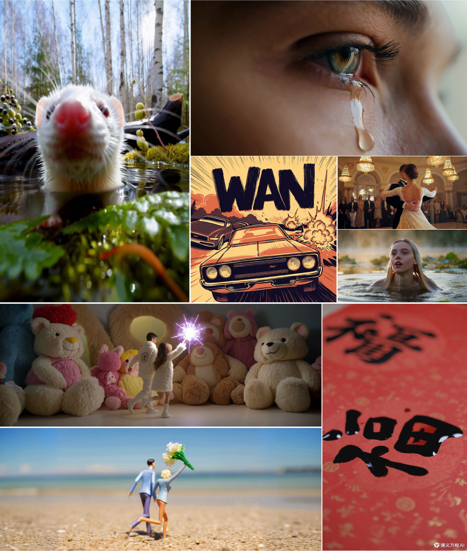 Wan generated examples