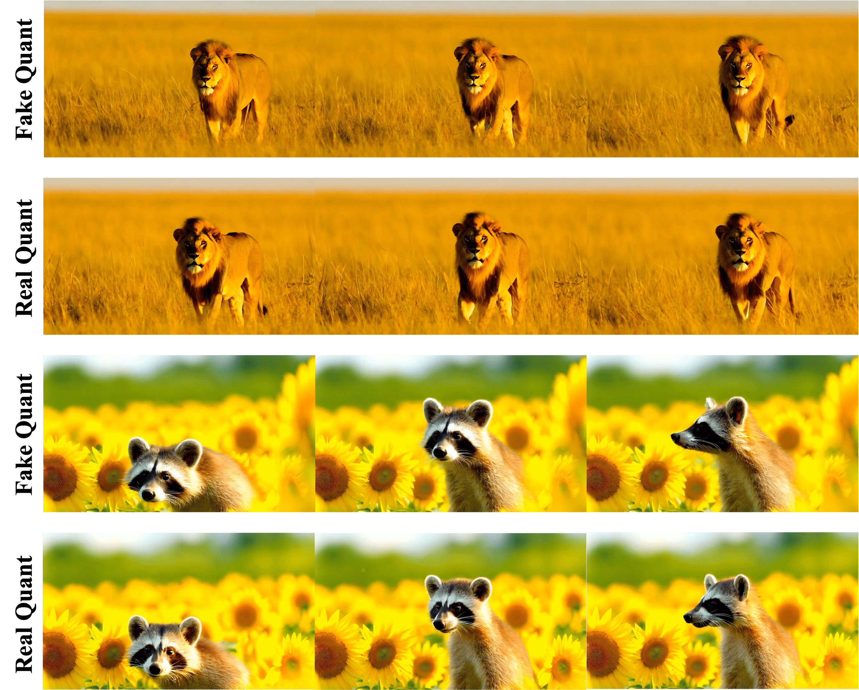 Attn-QAT fake real quant comparison 原图