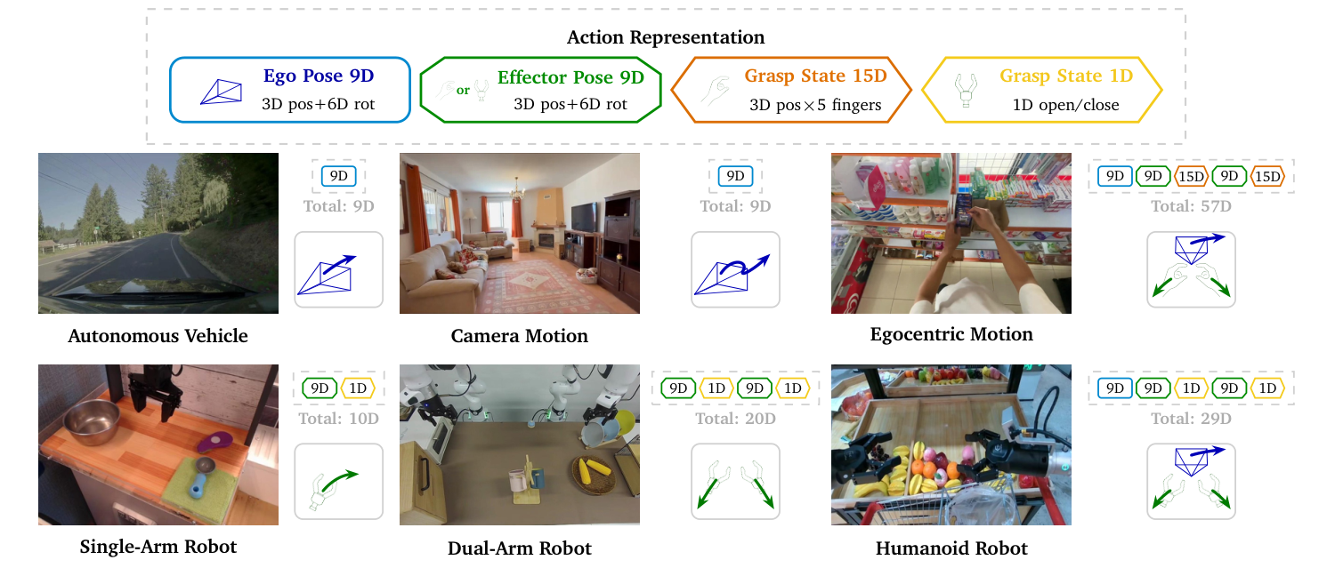 Unified action representation