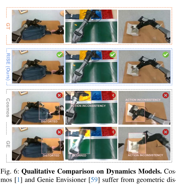 RISE dynamics comparison